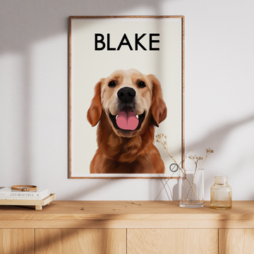 Portrait_chien_personnalisé_labrador_fait_main-_Style_Crême